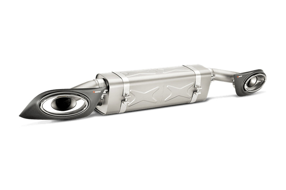 Akrapovic Slip-On Titanium Exhaust for Porsche 911 Turbo/S 991 (S-PO991TSO-HT)