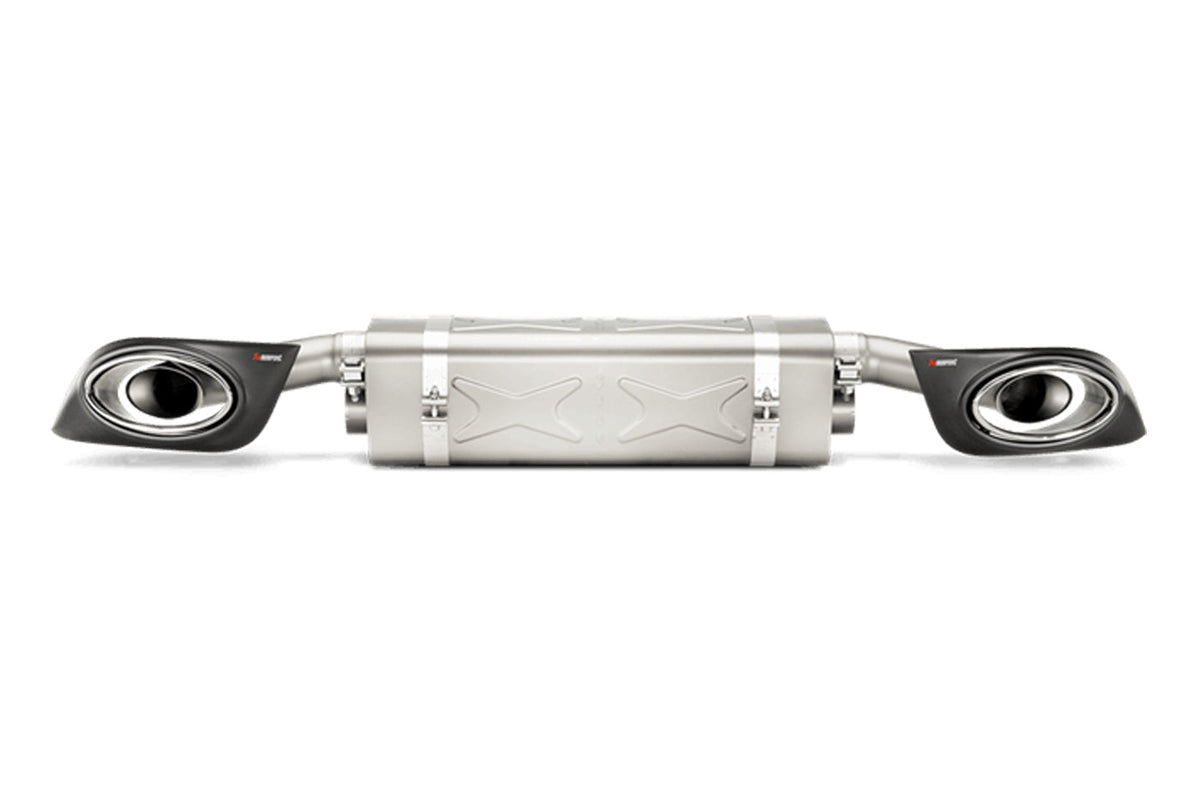 Akrapovic Slip-On Titanium Exhaust for Porsche 911 Turbo/S 991 (S-PO991TSO-HT)