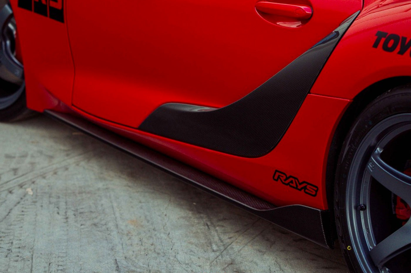 Seibon Carbon Fiber Side Skirts OEM Style for Supra GR (SS20TYSUP-OE)