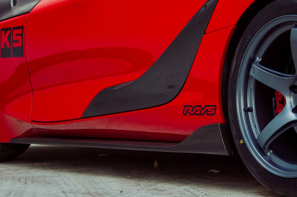 Seibon Carbon Fiber Side Skirts OEM Style for Supra GR (SS20TYSUP-OE)