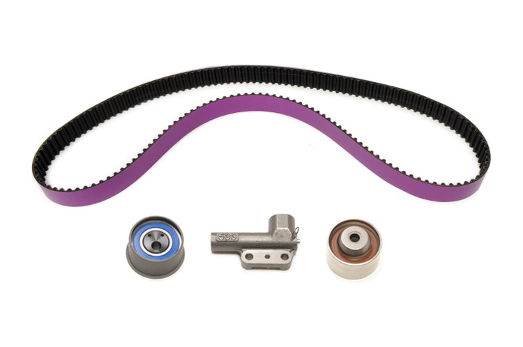 STM 1G 6-Bolt DSM Timing Belt Kit with Purple HKS Belts without Water Pump and NO Balance Shaft