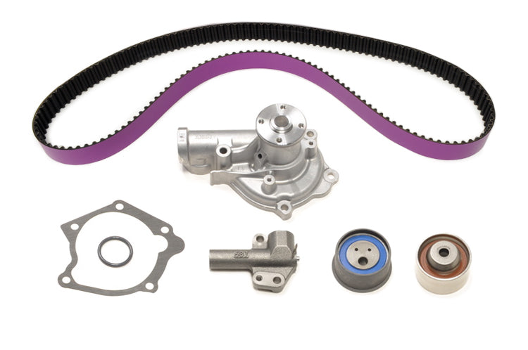 STM 2G DSM (Early 1995) Timing Belt Kit with Purple HKS Belts with Water Pump and NO Balance Shaft