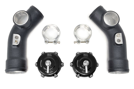 STM R35 GTR Upper Blow Off Valve Pipes with Black TiAL Q