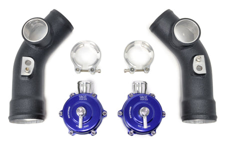STM R35 GTR Upper Blow Off Valve Pipes with Blue TiAL QR