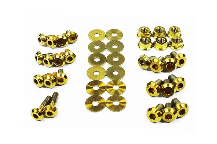 Gold Titanium Engine Bay Kit for 06-07 WRX/STi (SUB-001)