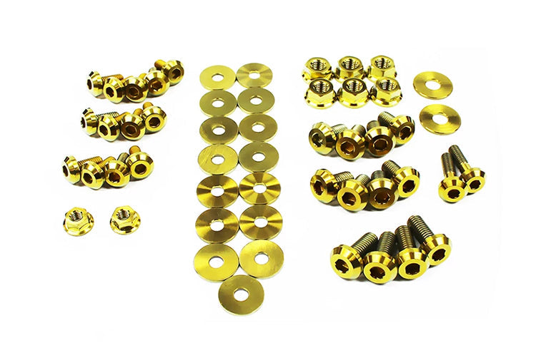 Gold Titanium Engine Bay Kit for 2004-2005 WRX and STi (SUB-003)