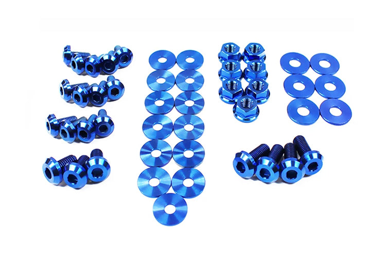 Blue Titanium Engine Bay Kit for 2008-2014 WRX/STi (SUB-005 / SUB-006)