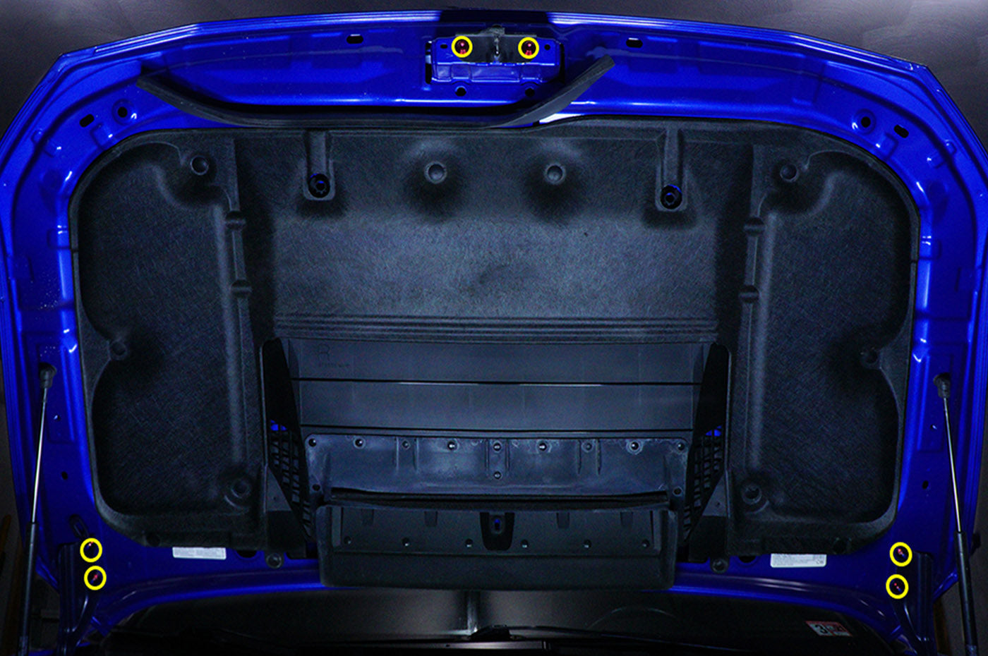 Titanium Engine Bay Bolt Kit for 2015-2021 WRX/STi Installed