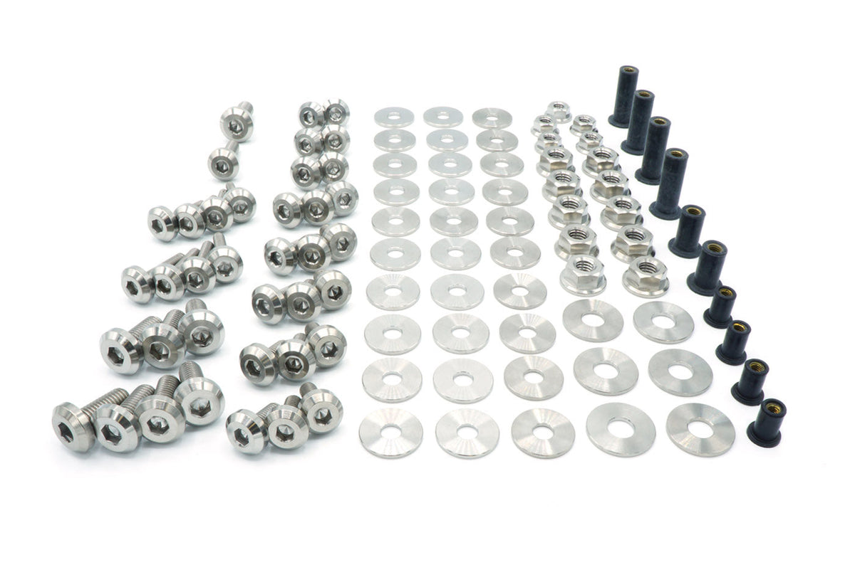 Titanium Engine Bay Bolt Kit for 2015-2021 WRX/STi (Silver)