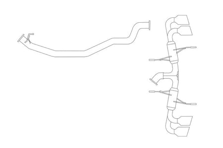 Tanabe Medallion Touring Cat-Back Exhaust for R35 GTR (T70146)