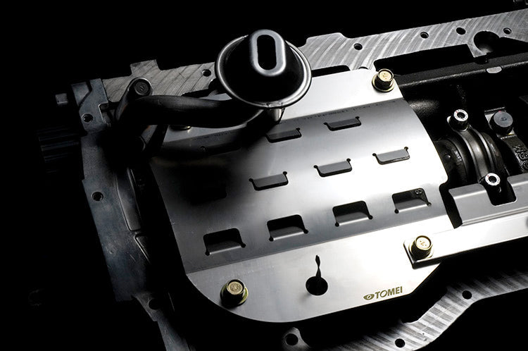 Tomei Evo 8 and 9 4G63 Oil Slicing Baffle Installed