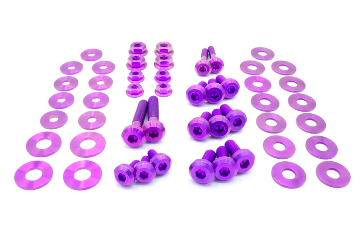 Purple Titanium Engine Bay Bolt Kit for MKV Supra GR
