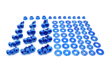 Blue Titanium Engine Bay Bolt Kit for MKV Supra GR