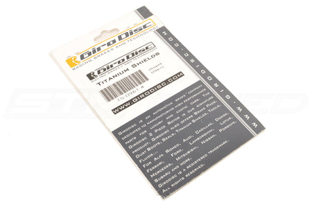 Girodisc Titanium Brake Pad Shields for Evo 5-X Rear Shields (TS-0961)