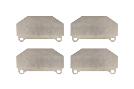 Girodisc Titanium Brake Pad Shields for Evo 5-X Front Shields (TS-1001)
