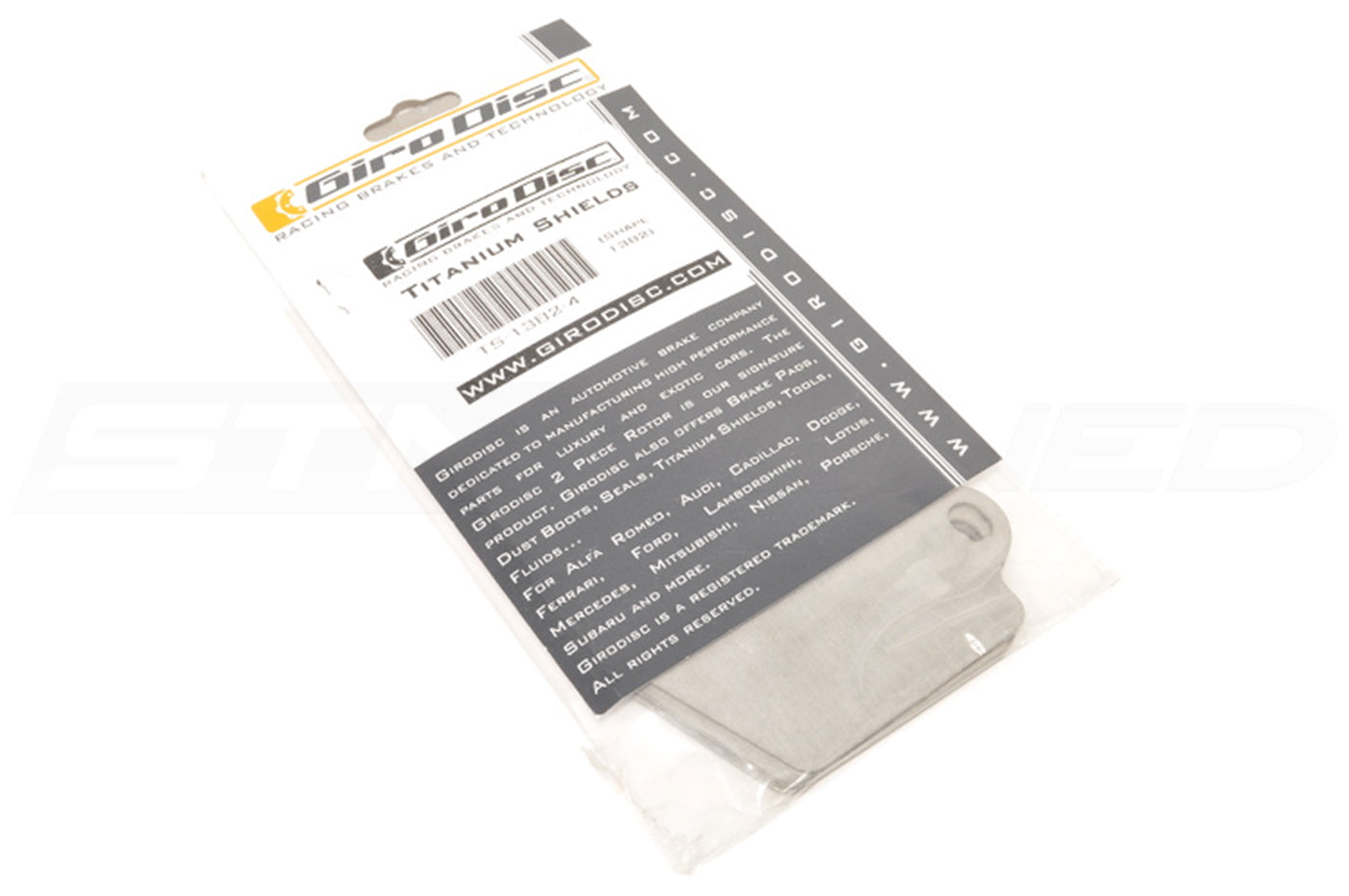Girodisc Titanium Brake Pad Shields for R35 GTR Front (TS-1382)