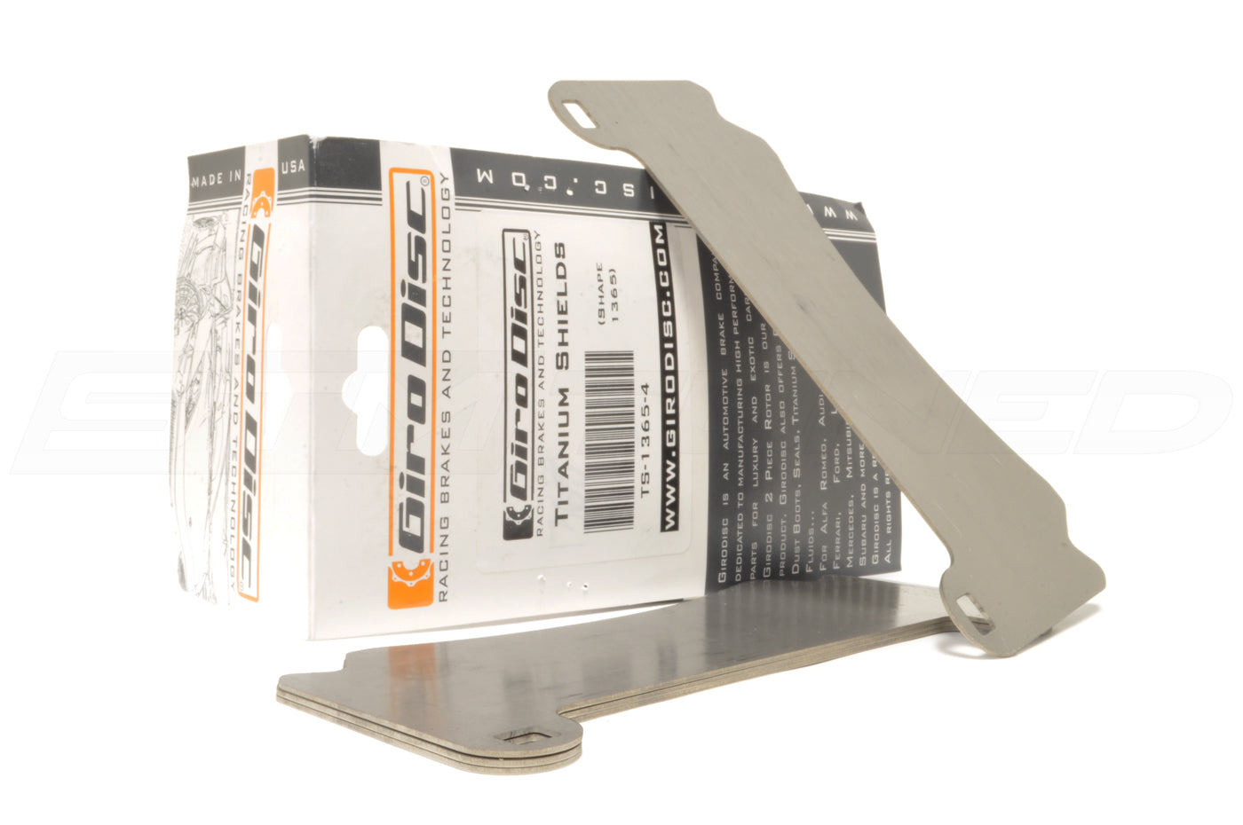 Girodisc Titanium Brake Pad Shields for 2018+ STi Rear (TS-6027 / STI-R)