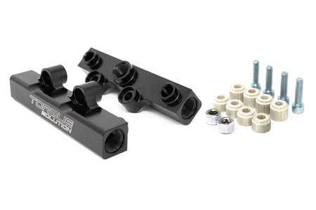 Torque Solution Top Feed Fuel Rails for 02-14 WRX / 07+STi Black (TS-SU-400BK.2)