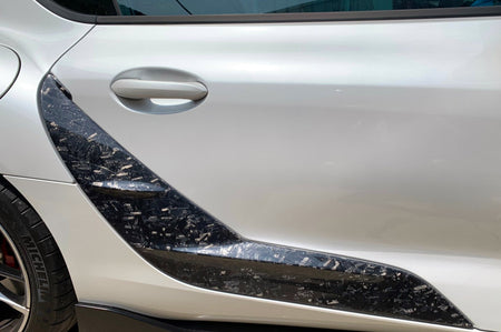 Rexpeed Carbon Fiber Door Garnishes for 2020 Supra (Forged Carbon Gloss Pictured)