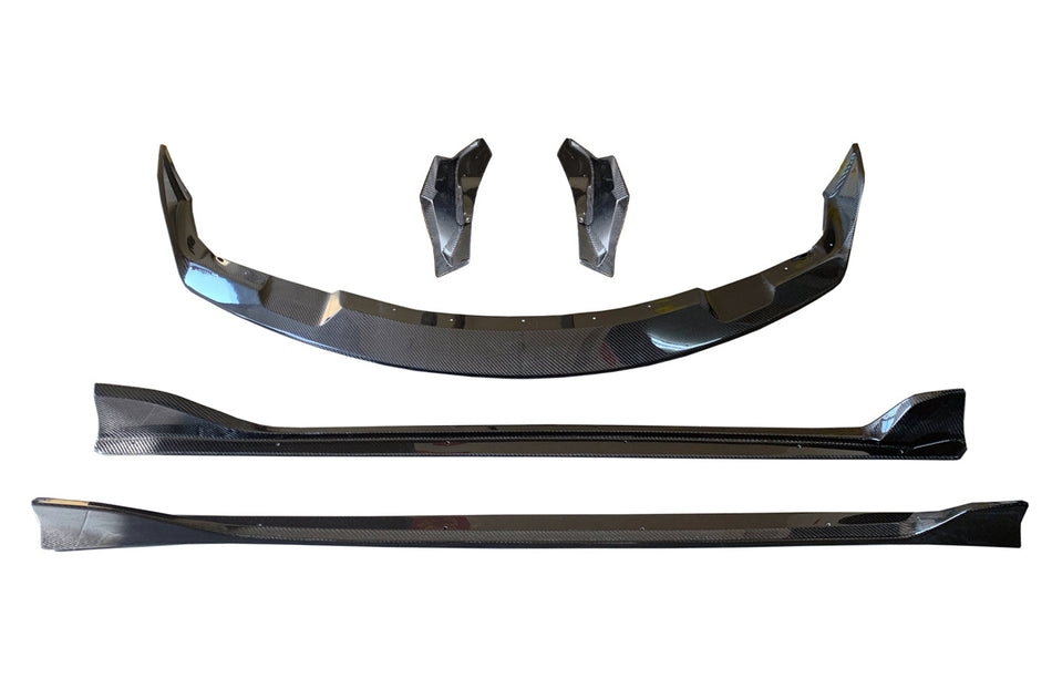 Rexpeed V3 Carbon Fiber Set Splitter Skirts & Spats for 2020+ Supra GR