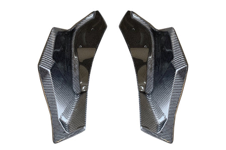 Rexpeed V3 Carbon Fiber Rear Bumper Side Spats for 2020+ Supra GR