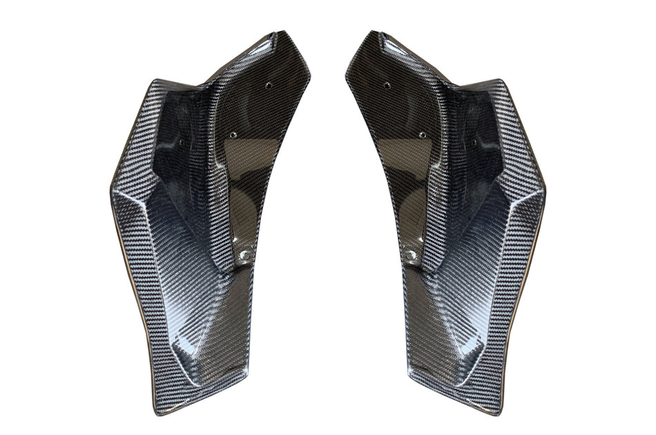 Rexpeed V3 Carbon Fiber Rear Bumper Side Spats for 2020+ Supra GR