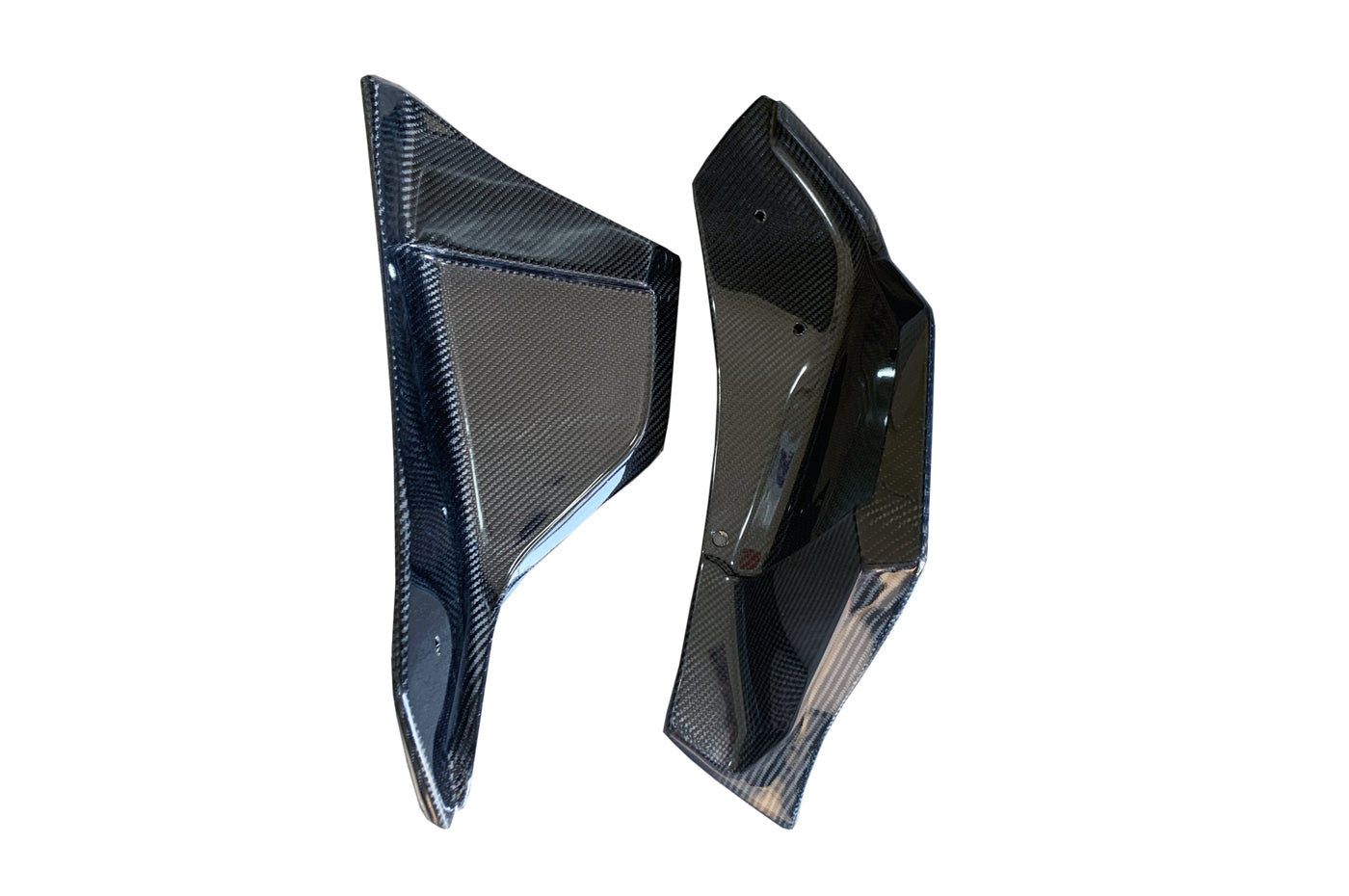 Rexpeed V3 Carbon Fiber Rear Bumper Side Spats for 2020+ Supra GR