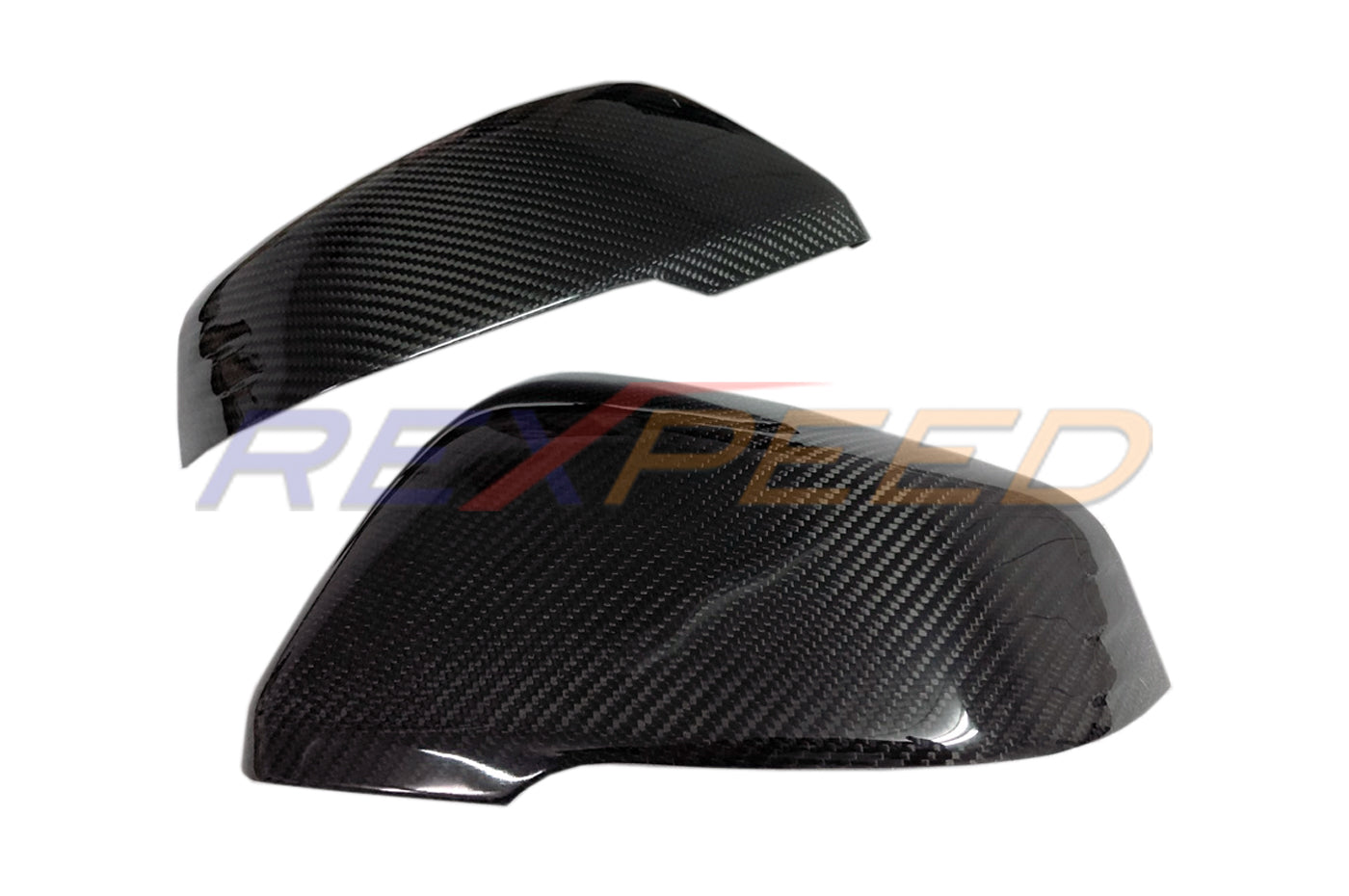 Rexpeed Dry Carbon Fiber Mirror Cap Replacements OEM Style for 2020+ Supra GR