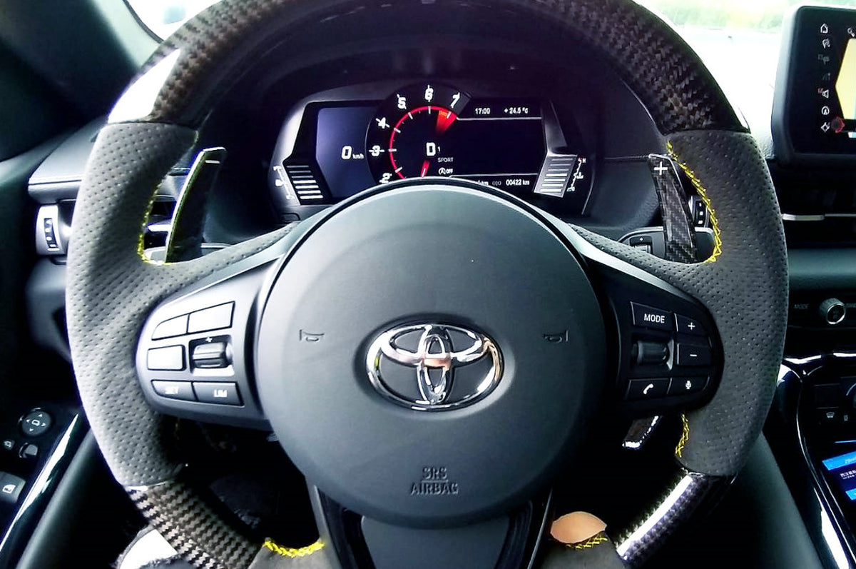Rexpeed Carbon Fiber Paddle Shifters for 2020+ Supra GR (TS39 Black)