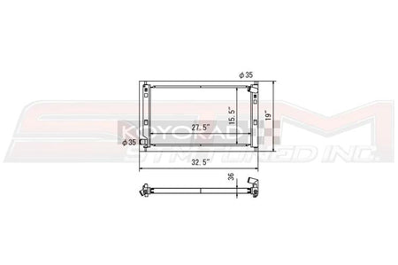 V2979 Koyo Evo X Hyper-V 36mm Radiator