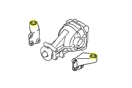 Whiteline Rear Diff Support Bushings for Evo 7-9 (W0592)