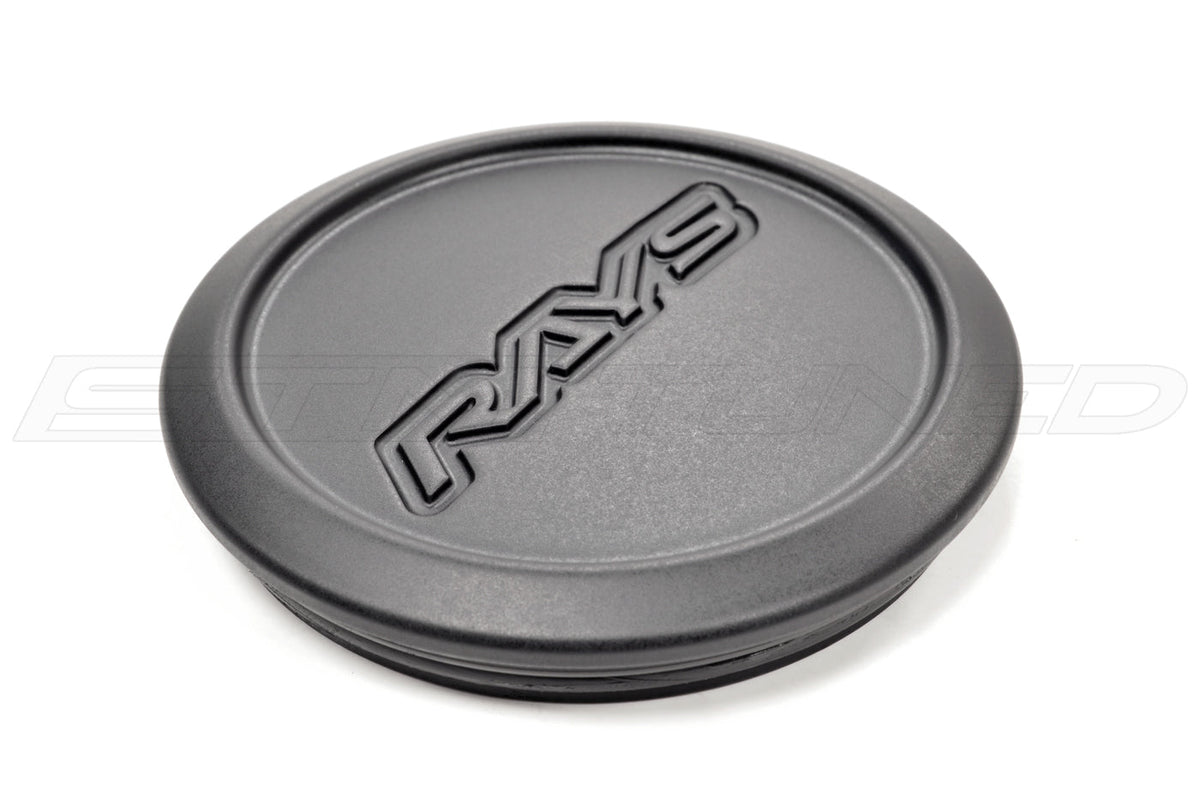 Volk Rays Matte Black ZE40/TE37 Center Caps (Set of 2)