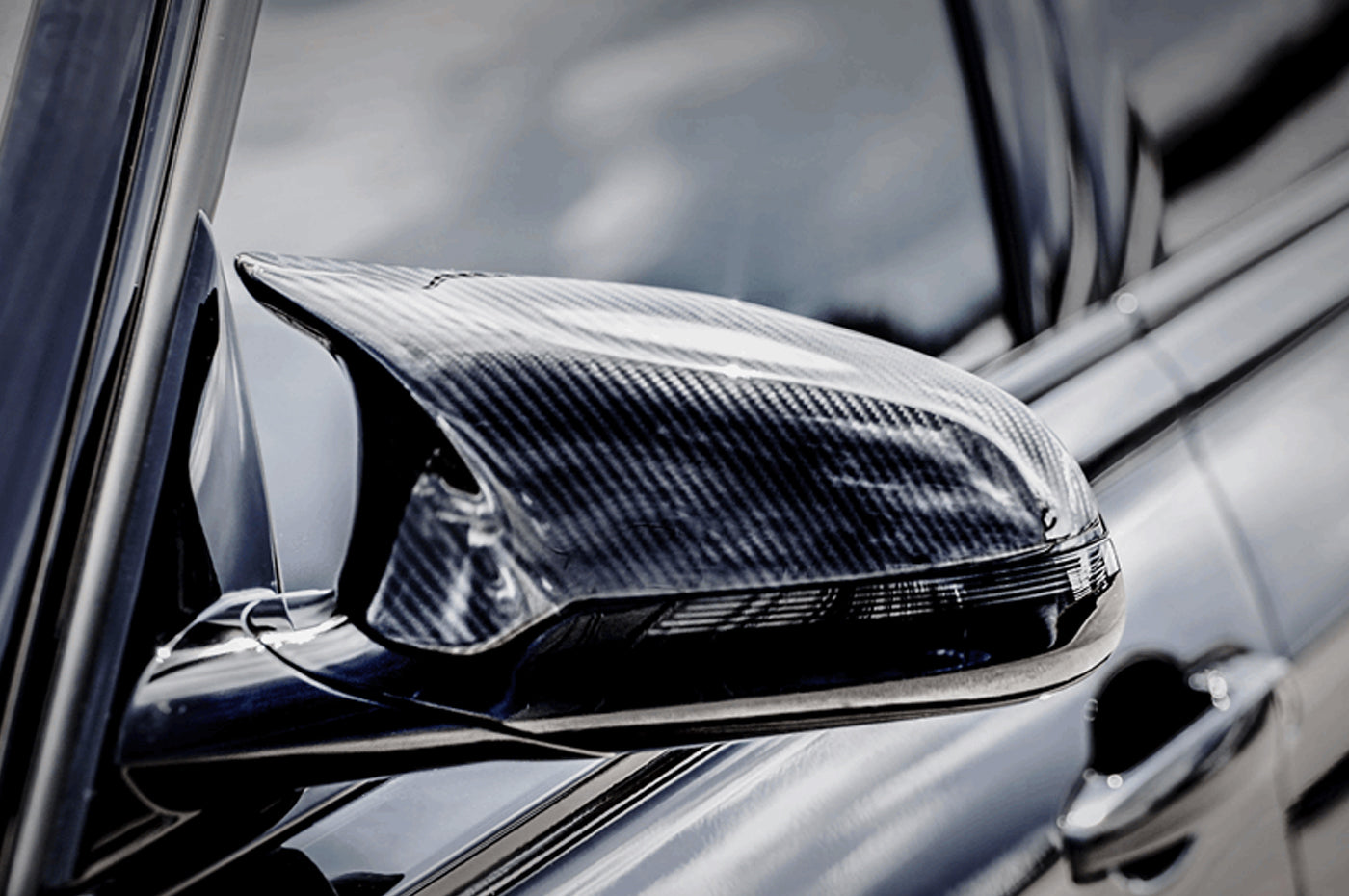 Akrapovic Carbon Fiber Mirror Caps for F80 M3 (Gloss WM-BM/CA/2/G)