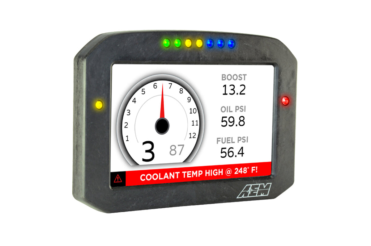 AEM CD7F Carbon Digital Racing Flat Dash Display