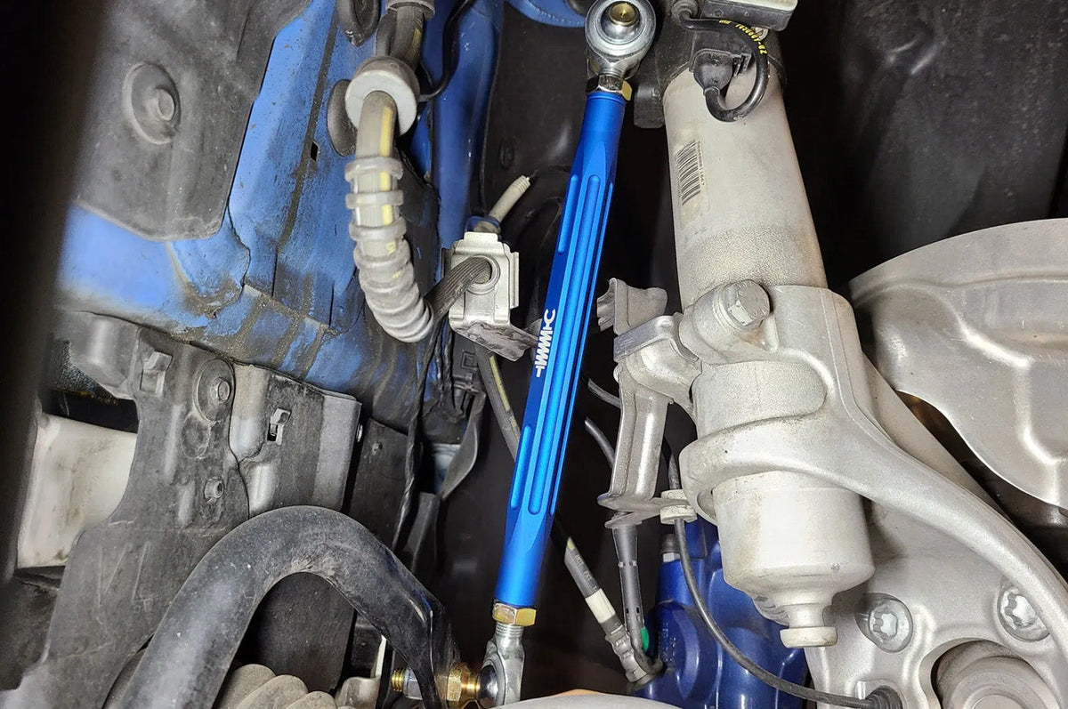 aFe Front & Rear Adjustable Swaybar Endlinks for F8X M2/M3/M4 (442-502001-L) installed