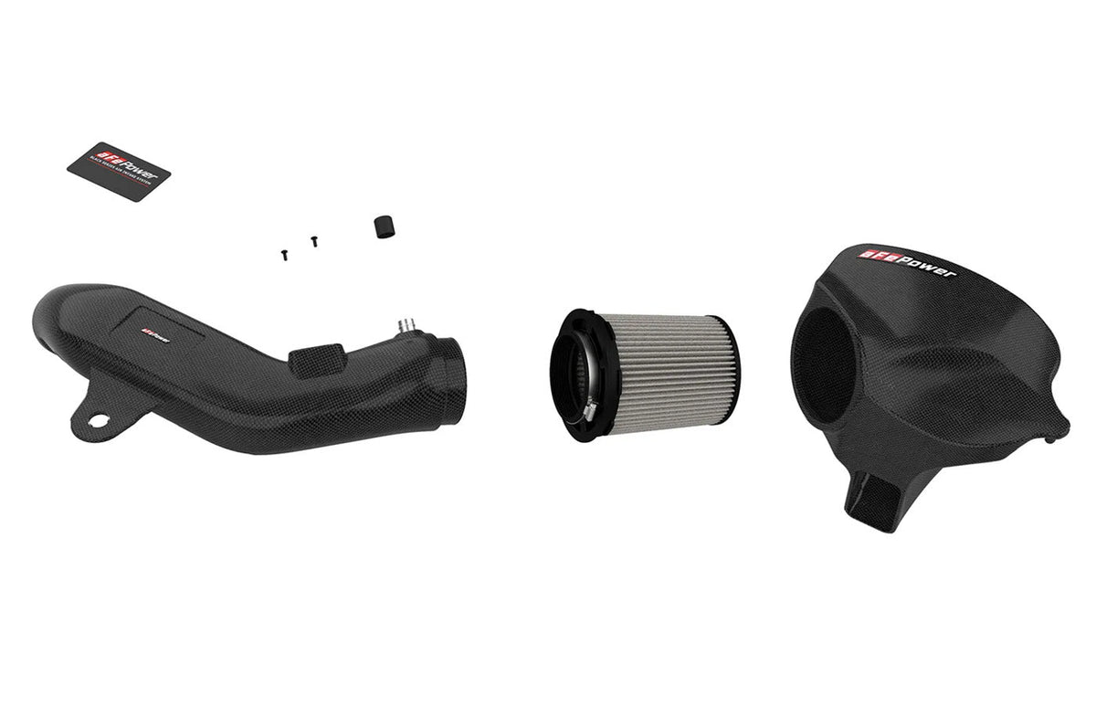 aFe Black Series Momentum Carbon Fiber Cold Air Intake for F87 BMW M2 (N55) AWE 58-10004D