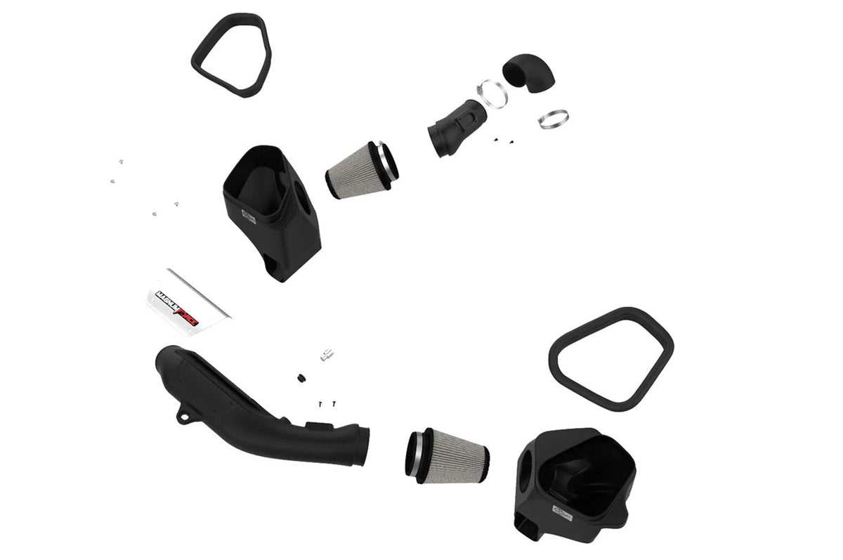 aFe FORCE Stage 2 cold air intake system for the S55 engine F87 BMW M2 Comp, F80 M3, and F82 M4 (54-13032D)