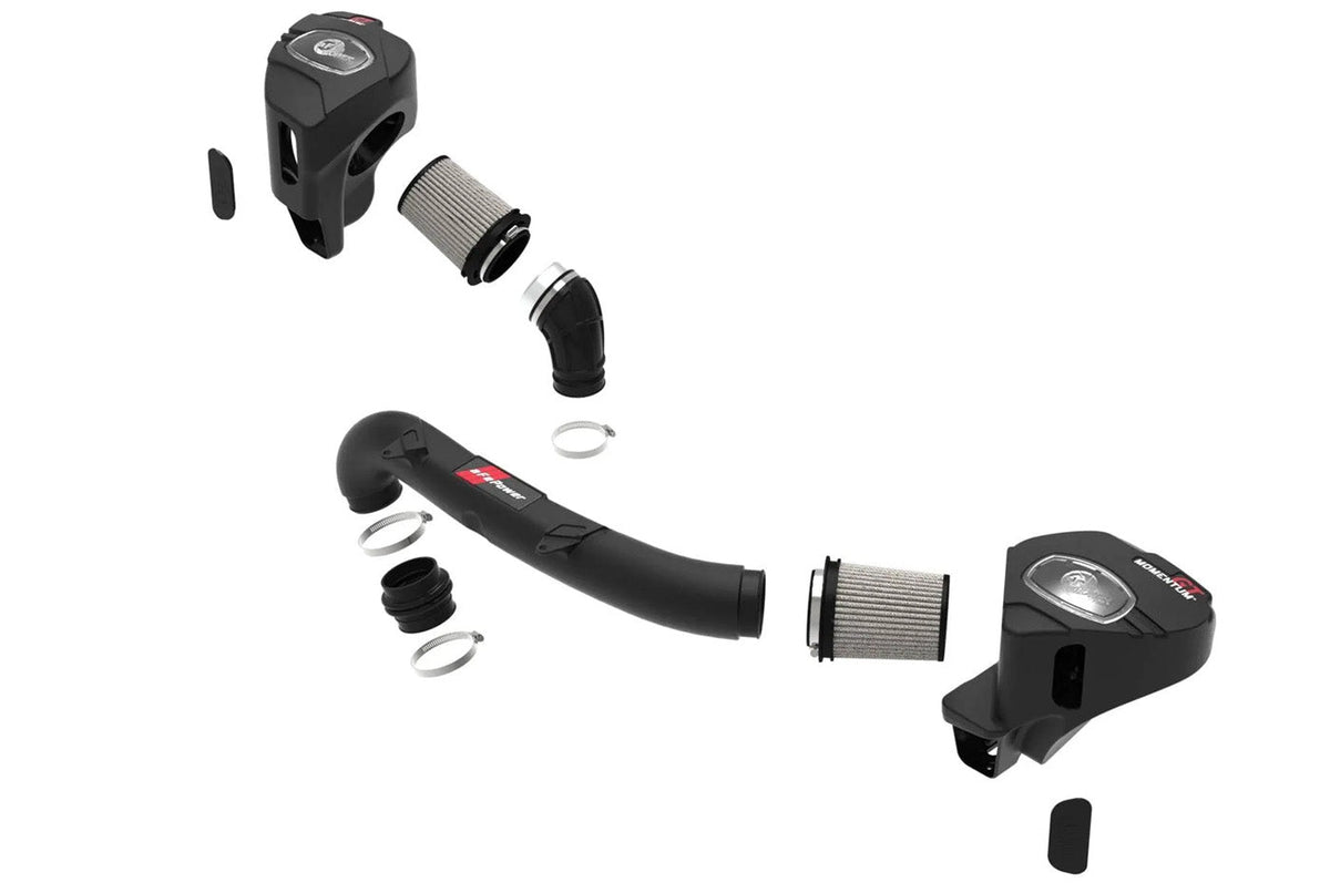aFe Momentum GT cold air intake system for the S55 engine G80/ G82/ G83 M3 and M4 models (50-70083D Pro Dry S Filter)