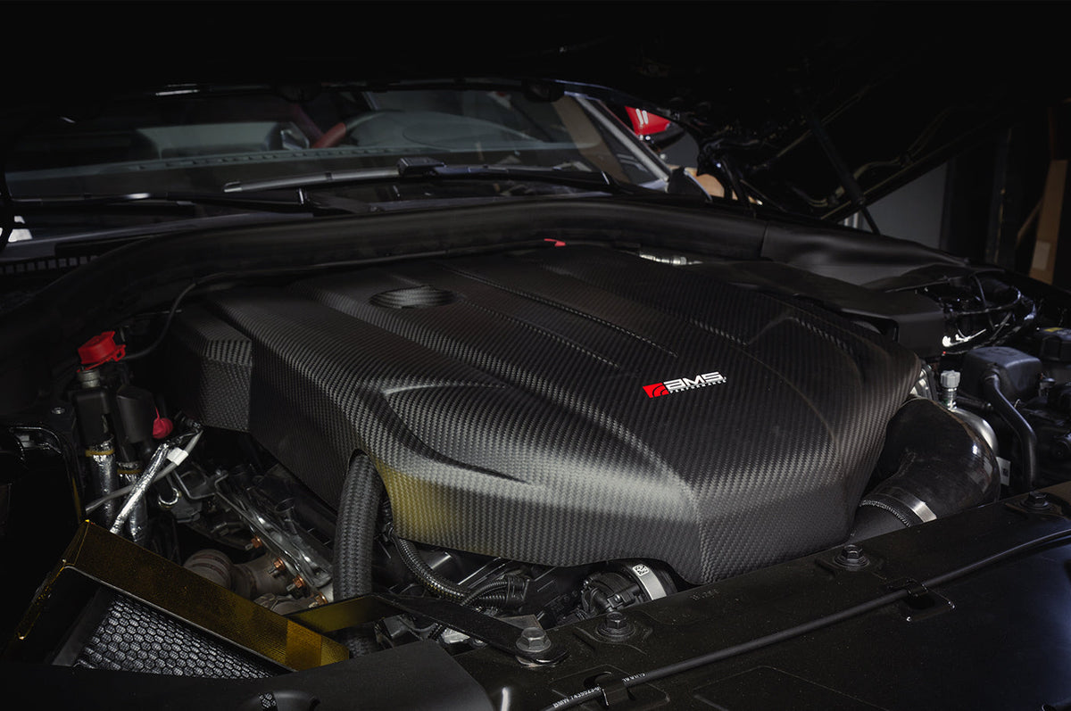 AMS Carbon Fiber Engine Cover for 2020 Supra