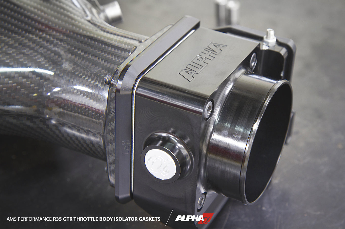 AMS Alpha Performance R35 GTR Throttle Body Isolator Kit
