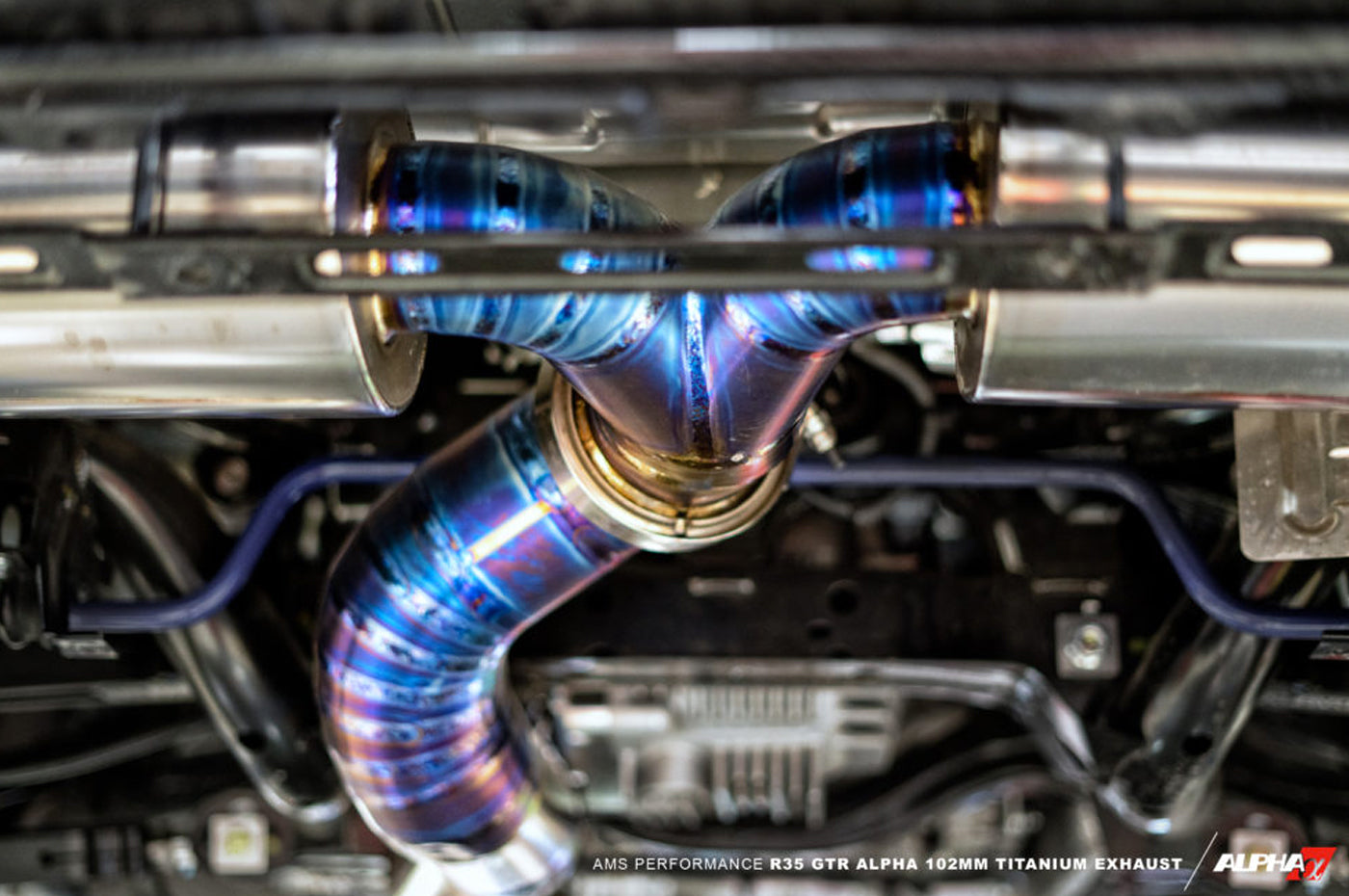 AMS Alpha Performance R35 GTR 102mm Titanium Exhaust