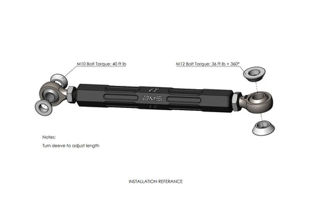 AMS Rear Sway Bar End Links for 17+R8 / Huracan