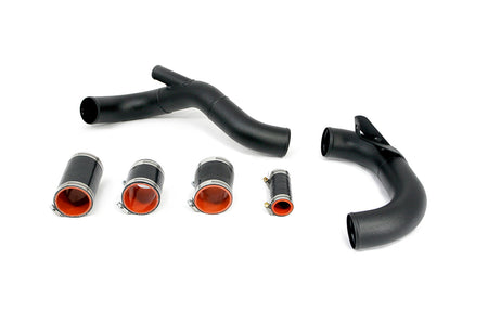 AMS Evo X Lower Intercooler Pipe for Stock BOV (Black)