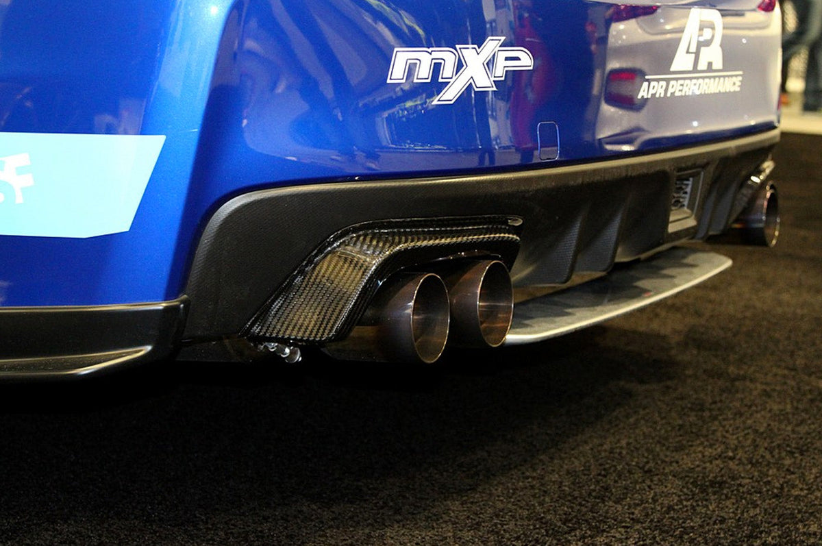 APR Carbon Fiber Exhaust Heat Shield for 2015-2021 VA WRX/ STi (CBX-WRXHS15) installed