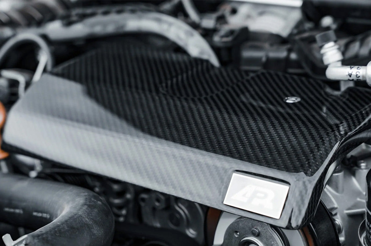APR Carbon Fiber Alternator Cover for 2022+ VB WRX (CBE-WRXALT22) installed