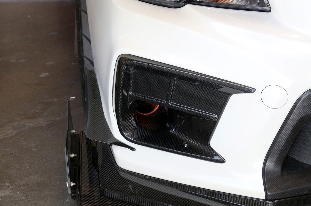 APR Carbon Fiber Brake Cooling Kit for 2018-2021 STi (CF-818658) installed