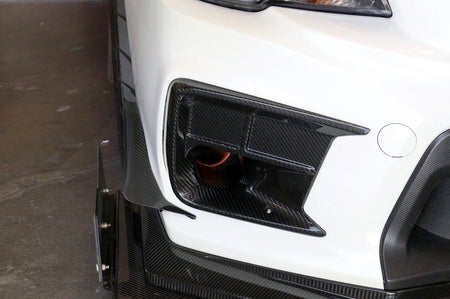 APR Carbon Fiber Brake Cooling Kit for 2018-2021 STi (CF-818658) installed