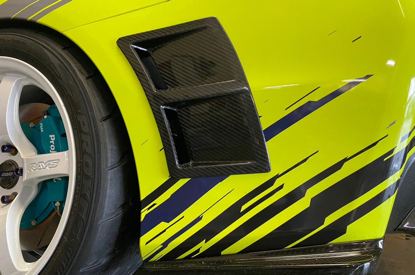 APR Carbon Fiber Rear Bumper Ducts for 2018 WRX/STi Type RA (CF-815004) installed