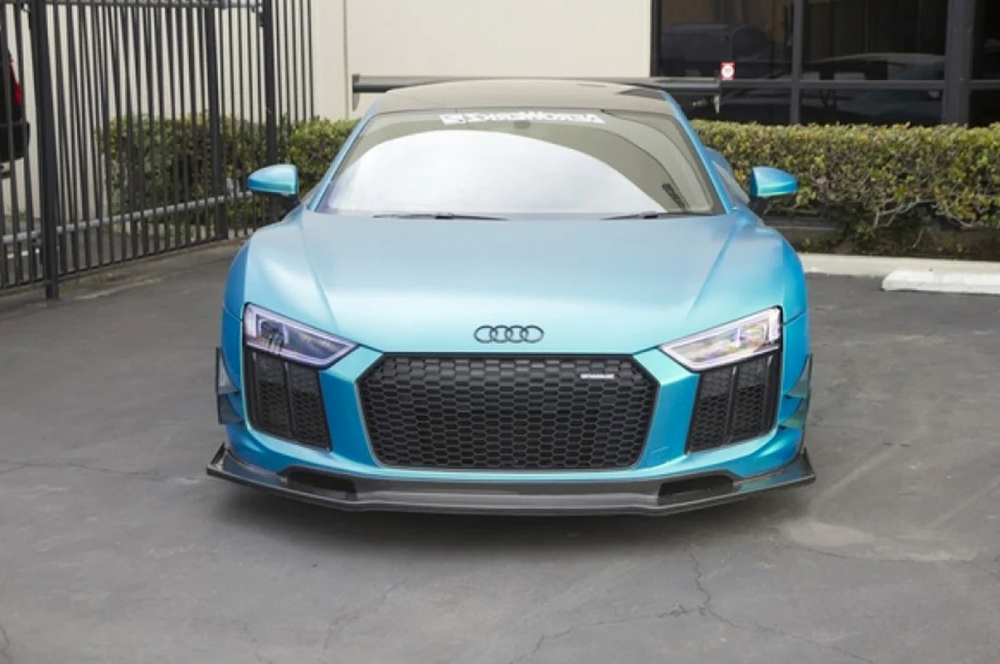 APR Carbon Fiber Front Bumper Canards for Type 4S 2016-2020 V10 Audi R8 (AB-508682) installed
