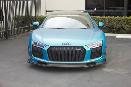 APR Carbon Fiber Front Bumper Canards for Type 4S 2016-2020 V10 Audi R8 (AB-508682) installed